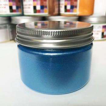 Bột camay nhũ ánh kim pha Epoxy Resin màu XANH DA TRỜI - BLUE 50g