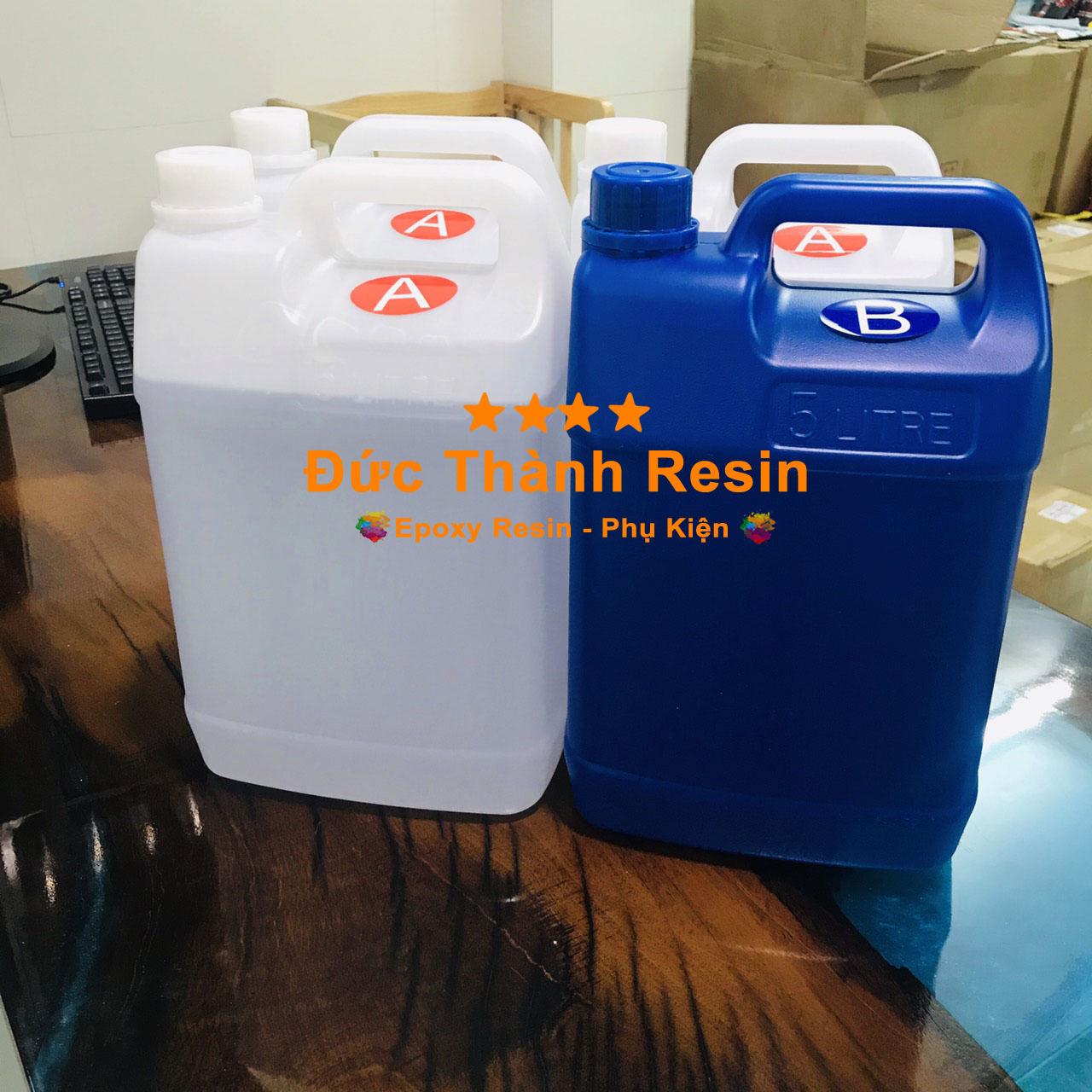 Keo Đổ Nhựa Phủ Sàn, Phủ Ảnh, Vẽ 3D, Đổ Bàn Epoxy Resin Loại Thường Khô  Cứng Dtab1-A3 20Kg