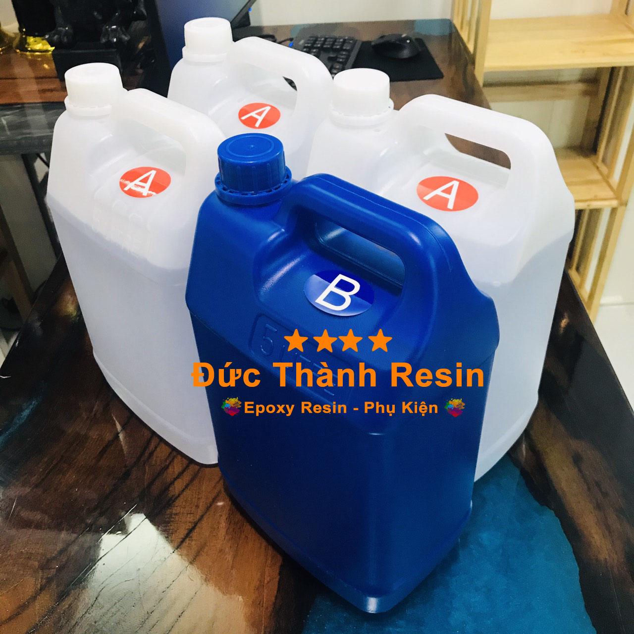 Keo Đổ Nhựa Phủ Sàn, Phủ Ảnh, Vẽ 3D, Đổ Bàn Epoxy Resin Loại Thường Khô  Cứng Dtab1-A3 20Kg